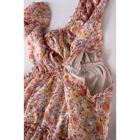 Vintage Jessica Simpson Women’s Sz XL Dress Floral Ruffled Boho Western Style - Picture 14 of 14